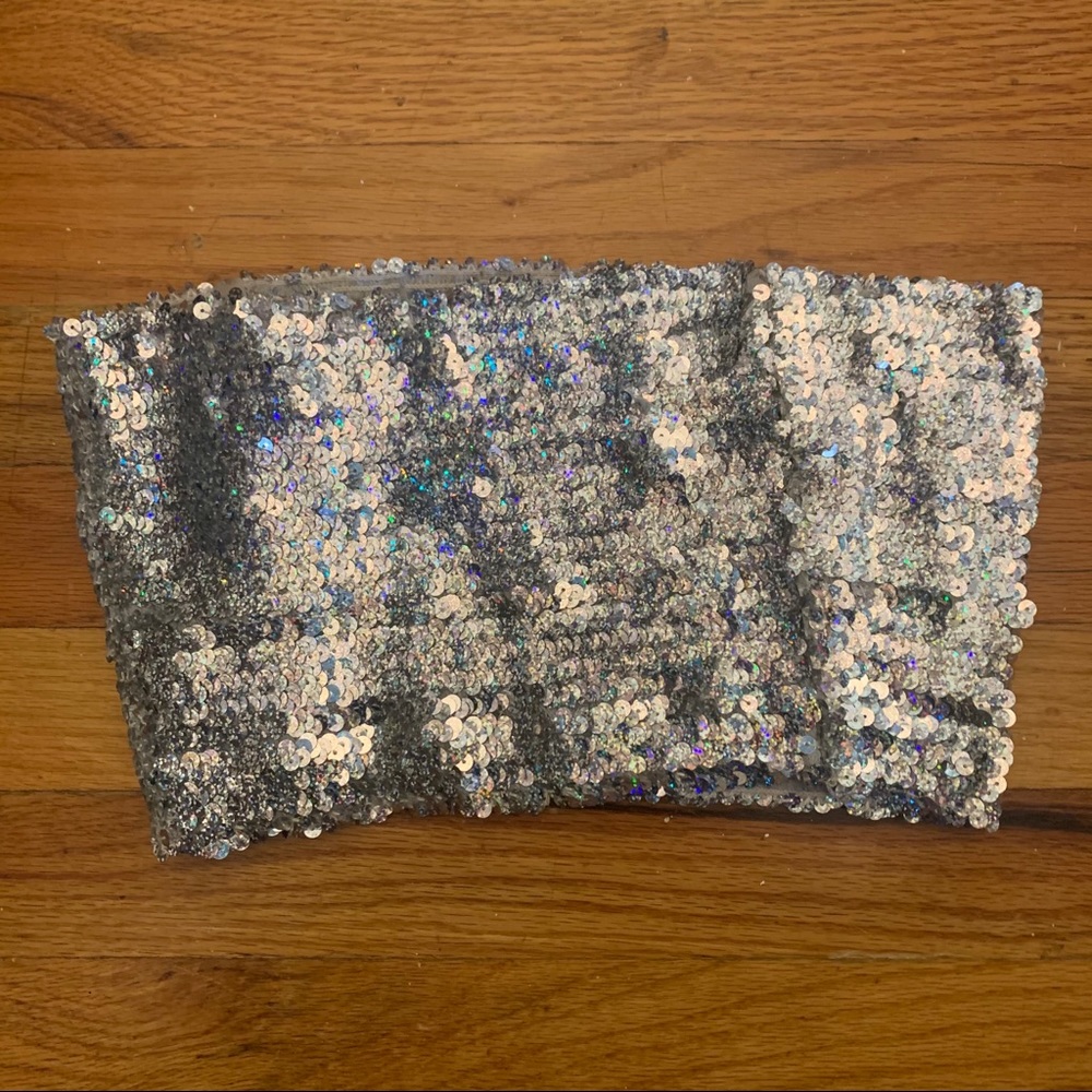 Urban Outfitters sequin bandeau top